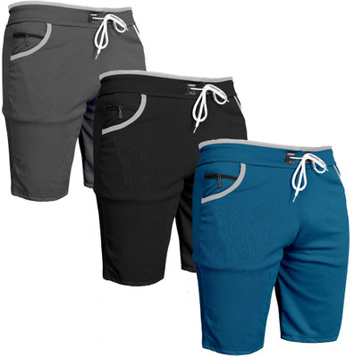 VIRADIYAENTERPRISE Solid Men Multicolor Regular Shorts