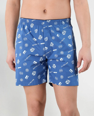 U.S. POLO ASSN. Printed Men Blue Boxer Shorts