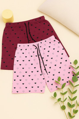 HIRPARA Printed Women Multicolor Regular Shorts