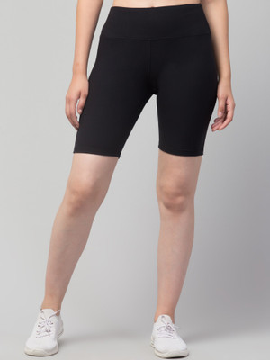 Apraa & Parma Sports Solid Women Black Tights