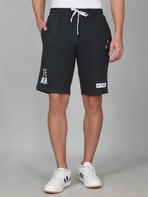 CANTABIL Printed Men Dark Green Bermuda Shorts