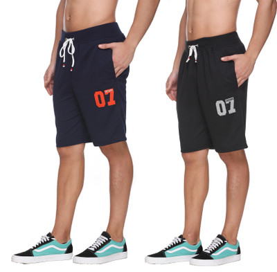 ENOV Solid Men Multicolor Sports Shorts