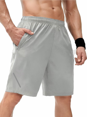 3colors Printed Men Grey Sports Shorts