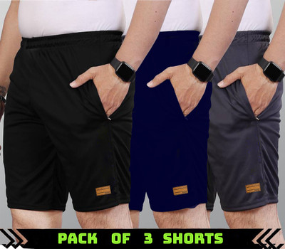 shopyholik Solid Men Multicolor Casual Shorts