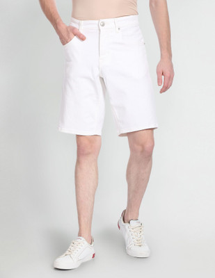 U.S. POLO ASSN. Solid Men White Casual Shorts