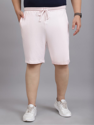 A AND K Solid Men Reversible Pink Basic Shorts