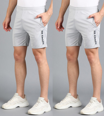 Moda Rapido Printed Men Silver Basic Shorts