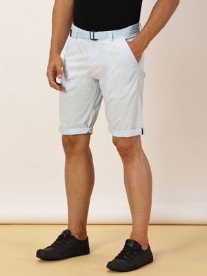 bEEVEE Solid Men Light Blue Regular Shorts
