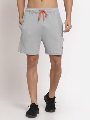 Club York Solid Men Grey Regular Shorts