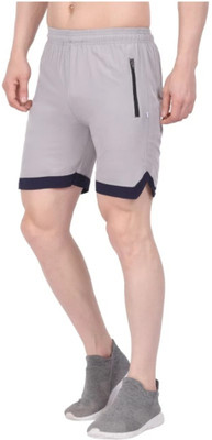 jocker Solid Men Grey Gym Shorts