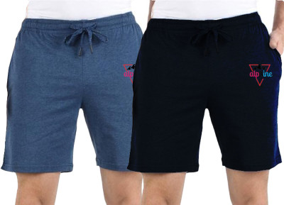 ALPHINE Printed Men Multicolor Basic Shorts