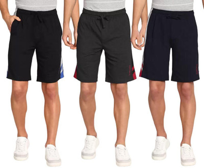 VAN HEUSEN Solid Men Multicolor Regular Shorts