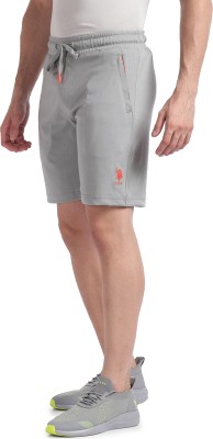 U.S. POLO ASSN. Solid Men Grey Sports Shorts