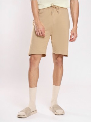 NOBERO Solid Men Beige Casual Shorts