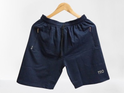 SRT Solid Men Blue Night Shorts