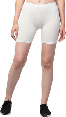 URMILAFASHION Solid Women White Cycling Shorts