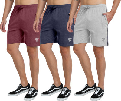 FTX Solid Men Multicolor Basic Shorts
