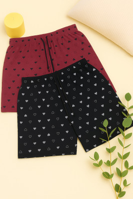 HIRPARA Printed Women Multicolor Regular Shorts