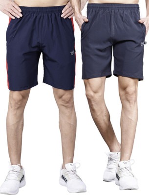 Texfro Solid Men Multicolor Regular Shorts