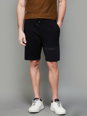 BOSSINI Printed Men Black Casual Shorts