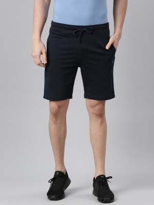 Force NXT Solid Men Dark Blue Casual Shorts