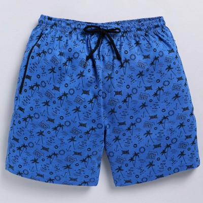 Balder Fashion Printed Men Blue Basic Shorts, Bermuda Shorts, Regular Shorts, Casual Shorts