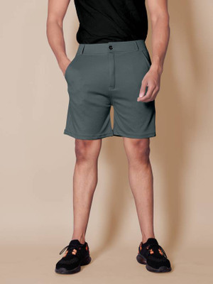 KENDORE Solid Men Grey Regular Shorts