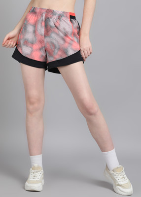 UNDER ARMOUR Color Block Women Multicolor Sports Shorts