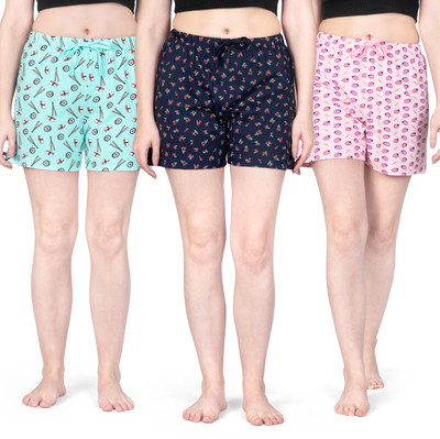 Ariel Printed Women Multicolor Regular Shorts