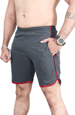 VIRADIYAENTERPRISE Self Design Men Black Sports Shorts