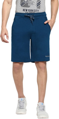 VAN HEUSEN Solid Men Blue Regular Shorts