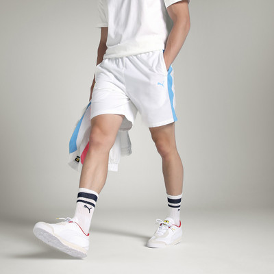 PUMA Solid Men White Casual Shorts