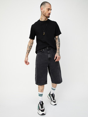 MAX Printed Men Black Basic Shorts
