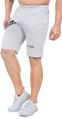 SKYBEN Printed Men Grey Sports Shorts