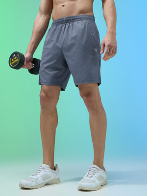 TECHNOSPORT Solid Men Blue Sports Shorts