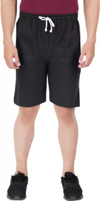 Wrodss Solid Men Brown Basic Shorts