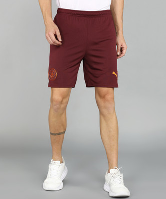 PUMA Color Block Men Maroon Sports Shorts