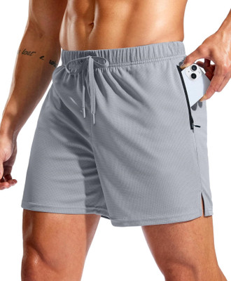 A F O Solid Men Grey Boxer Shorts