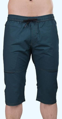 24 Street Solid Men Green Casual Shorts