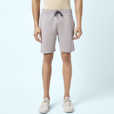 Ajile By Pantaloons Solid Men Grey Sports Shorts