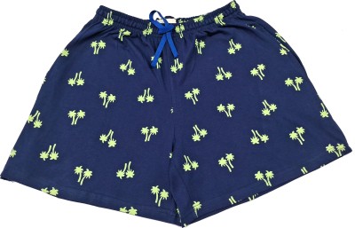 CUSHEE Printed Women Dark Blue Night Shorts