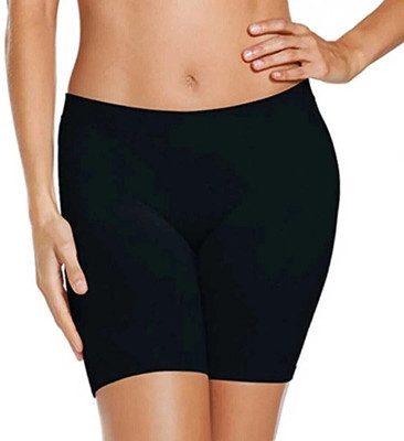 REENAX Solid Women Black Regular Shorts