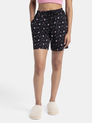 JOCKEY Printed Women Black Night Shorts