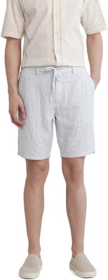 RARE RABBIT Solid Men Grey Casual Shorts