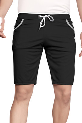 DARSHAN CREATION Printed Men Black Casual Shorts