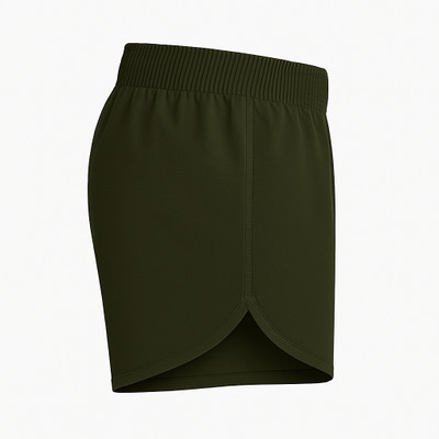 Suggest Sports Self Design Men Dark Green Regular Shorts