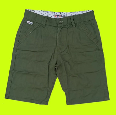 PRYAN FASHION Solid Men Green Cargo Shorts