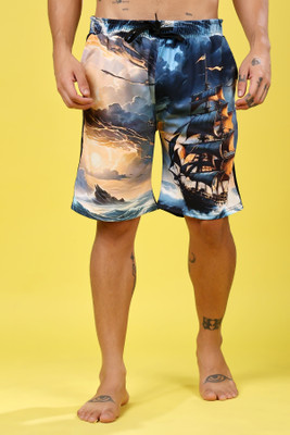 Flirty Soul Printed Men Multicolor Regular Shorts