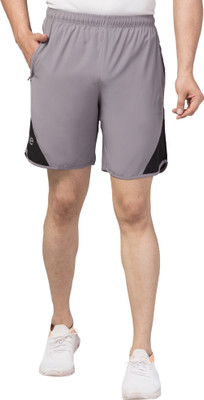 Aphe Fashion Solid Men Grey Regular Shorts