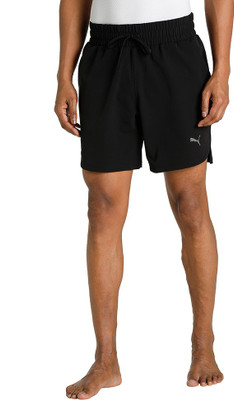 PUMA Solid Men Black Sports Shorts